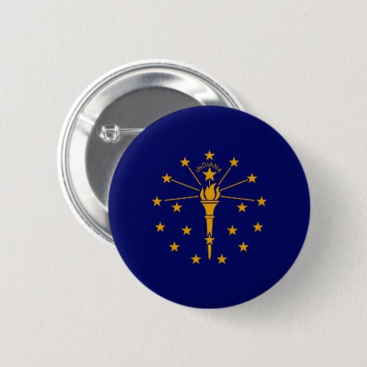 Indiana State Flag Design Button (Vorne & Hinten)