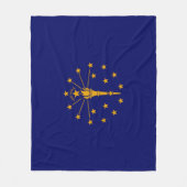 Indiana State Flag Design Fleecedecke (Vorderseite)