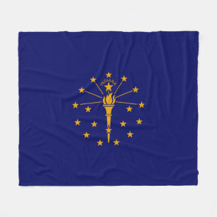 Indiana State Flag Design Fleecedecke