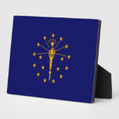 Indiana State Flag Design Fotoplatte (Seite)