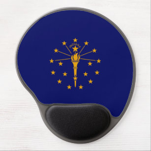Indiana State Flag Design Gel Mousepad