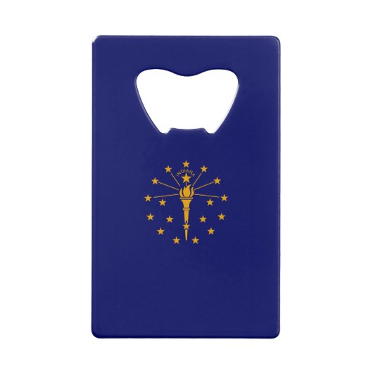 Indiana State Flag Design Geldbeutel Flaschenöffner (Vorderseite)