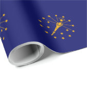 Indiana State Flag Design Geschenkpapier (Rolleneckpunkt)