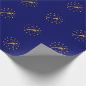 Indiana State Flag Design Geschenkpapier (Ecke)