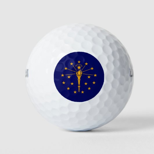 Indiana State Flag Design Golfball (Vorderseite)