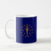 Indiana State Flag Design Kaffeetasse (Links)