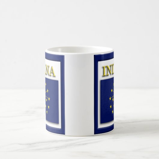 Indiana State Flag Design Kaffeetasse (Mittel)