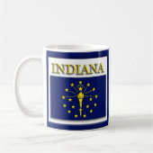 Indiana State Flag Design Kaffeetasse (Links)