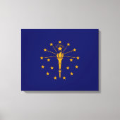 Indiana State Flag Design Leinwanddruck (Vorderseite)