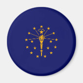 Indiana State Flag Design Magnet (Vorne)