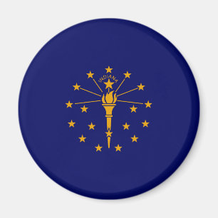 Indiana State Flag Design Magnet