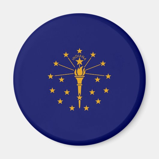Indiana State Flag Design Magnet (Vorne)