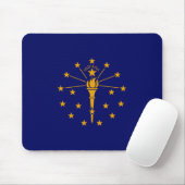 Indiana State Flag Design Mousepad (Mit Mouse)