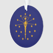Indiana State Flag Design Ornament (Vorderseite)