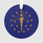 Indiana State Flag Design Ornament (Vorderseite)
