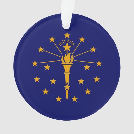 Indiana State Flag Design Ornament (Vorderseite)