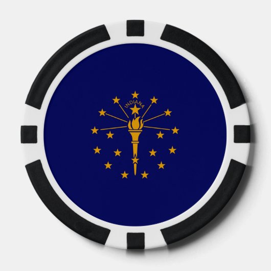 Indiana State Flag Design Pokerchips (Vorderseite)