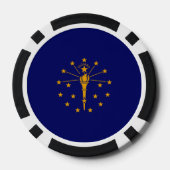 Indiana State Flag Design Pokerchips (Rückseite)