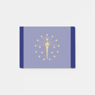Indiana State Flag Design Post-it Klebezettel