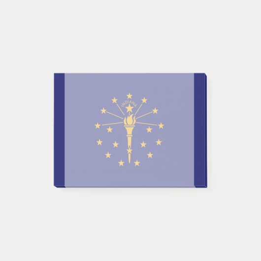 Indiana State Flag Design Post-it Klebezettel (Vorderseite)