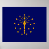 Indiana State Flag Design Poster (Vorne)
