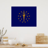 Indiana State Flag Design Poster (Küche)