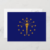 Indiana State Flag Design Postkarte (Vorne/Hinten)