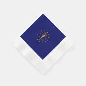 Indiana State Flag Design Serviette (Ecke)