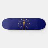Indiana State Flag Design Skateboard (Horizontal)