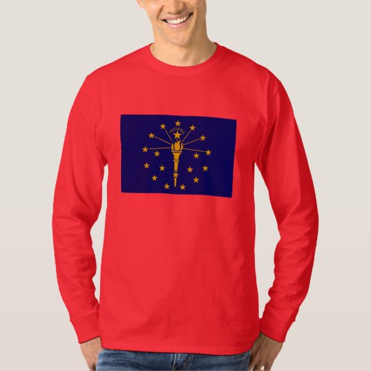 Indiana State Flag Design T-Shirt (Vorderseite)
