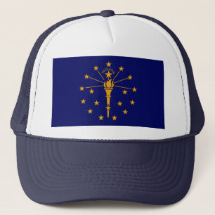 Indiana State Flag Design Truckerkappe
