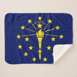 Indiana State Flag Print Patriotic Sherpadecke