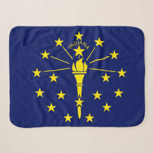 Indiana State Flag Print Patriotic Sherpadecke