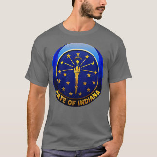 Indiana State Flag Roundel Design T-Shirt