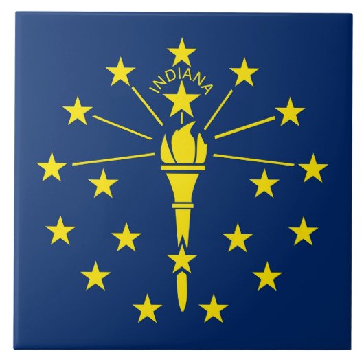 Indiana State Flag Tile Fliese (Vorderseite)