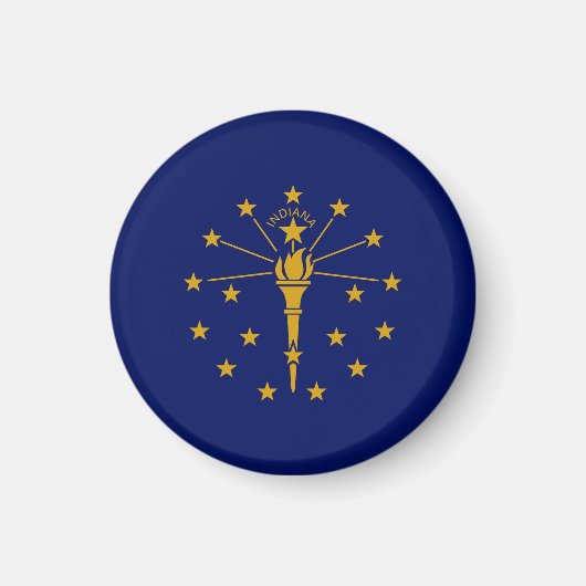 Indiana State Flag USA Magnet (Vorne)