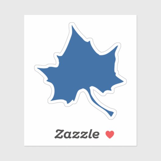 Indiana State Leaf Aufkleber (Blatt)