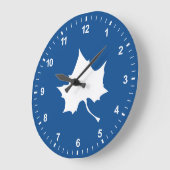 Indiana State Leaf Große Wanduhr (Winkel)