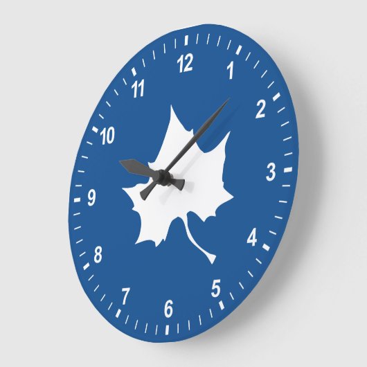 Indiana State Leaf Große Wanduhr (Winkel)