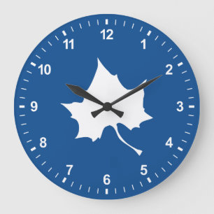 Indiana State Leaf Große Wanduhr