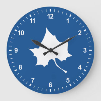 Indiana State Leaf Große Wanduhr