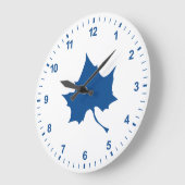 Indiana State Leaf Große Wanduhr (Winkel)