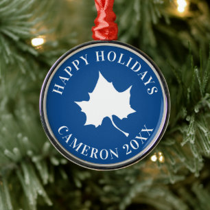 Indiana State Leaf Ornament Aus Metall