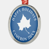 Indiana State Leaf Ornament Aus Metall (Links)