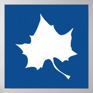 Indiana State Leaf Poster