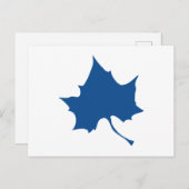 Indiana State Leaf Postkarte (Vorne/Hinten)