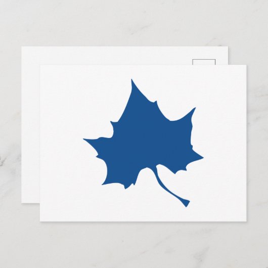 Indiana State Leaf Postkarte (Vorne/Hinten)