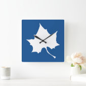 Indiana State Leaf Quadratische Wanduhr (Zuhause)
