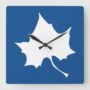Indiana State Leaf Quadratische Wanduhr