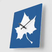 Indiana State Leaf Quadratische Wanduhr (Winkel)